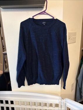 J. Crew Men’s Navy Blue Crewneck Sweater